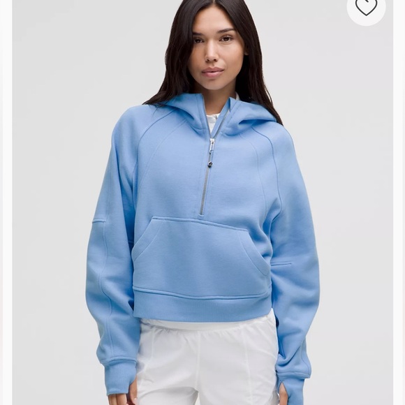 Lululemon Athletica Scuba Oversized Half-Zip Hoodie in Blue - Picture 1 of 11